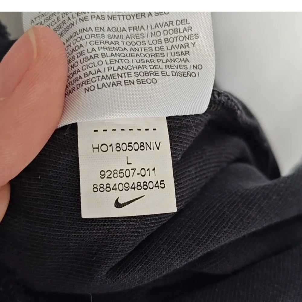 Nike Tech Fleece Joggers‎ Mens Large Black Tapered Cone Sweatpants 928507-011